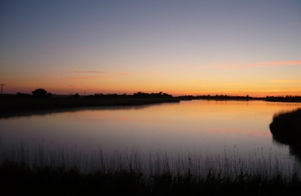 Abendrot am Teich